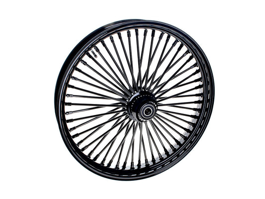 23in. x 3.5in. Mammoth Fat Spoke Front Wheel - Gloss Black. Fits Fatboy 2018up
