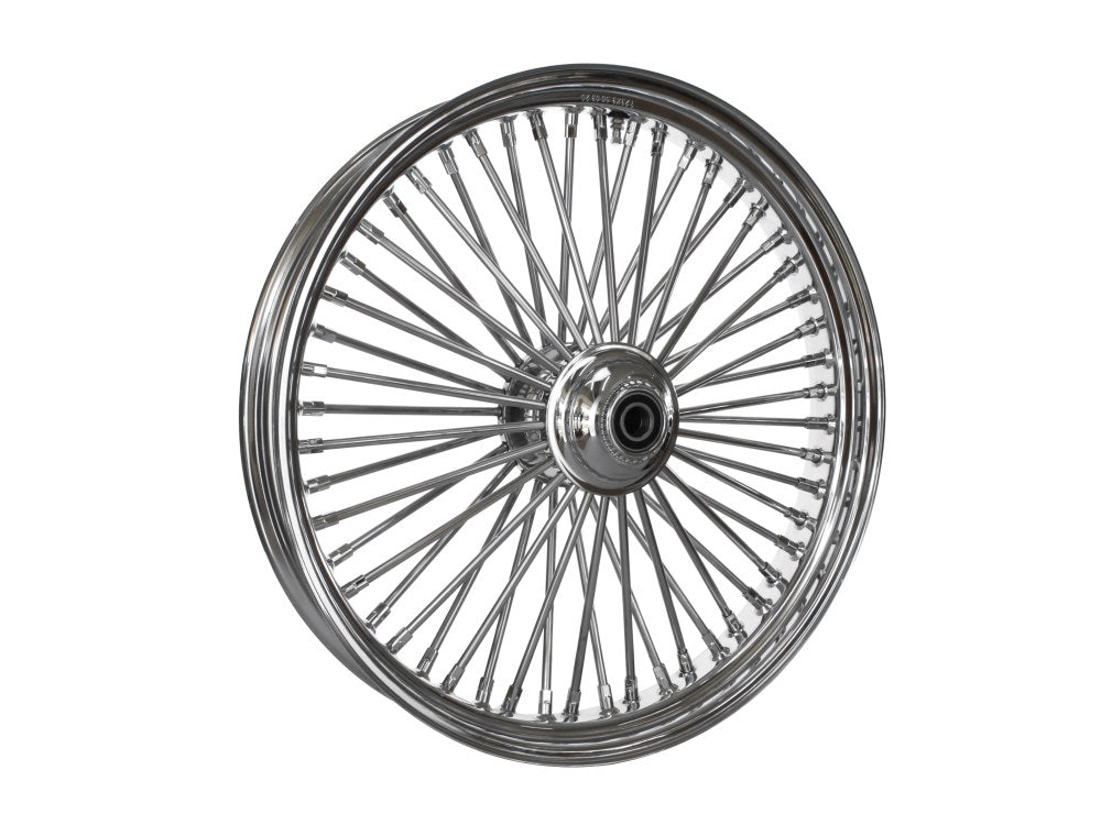 23in. x 3.5in. Mammoth Fat Spoke Front Wheel - Chrome. Fits Softail Breakout 2013up.