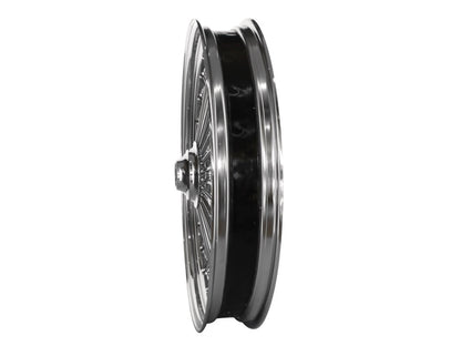 23in. x 3.5in. Mammoth Fat Spoke Front Wheel - Chrome. Fits FL Softail 2000-2006.