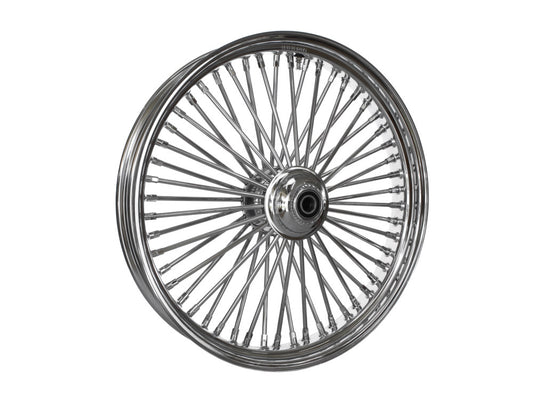 23in. x 3.5in. Mammoth Fat Spoke Front Wheel - Chrome. Fits FL Softail 2000-2006.