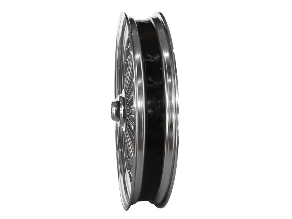 23in. x 3.5in. Mammoth Fat Spoke Front Wheel - Chrome. Fits Softail Heritage 2011up, Deluxe 2011-2020, Slim 2012-2021 & Fatboy 2011-2017
