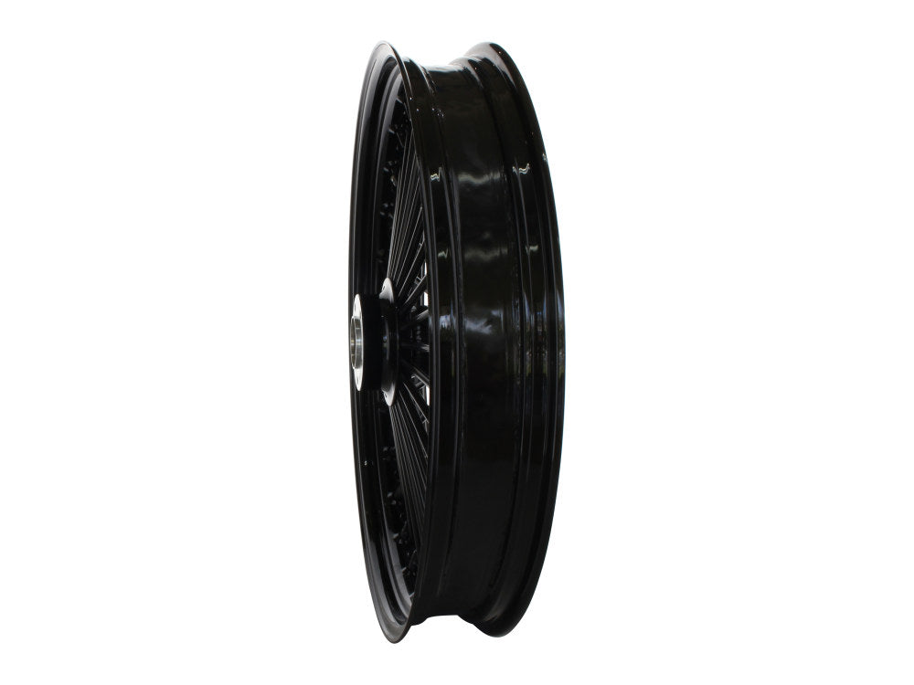 23in. x 3.5in. Mammoth Fat Spoke Front Wheel - Gloss Black. Fits Softail Heritage 2011up, Deluxe 2011-2020, Slim 2012-2021 & Fatboy 2011-2017