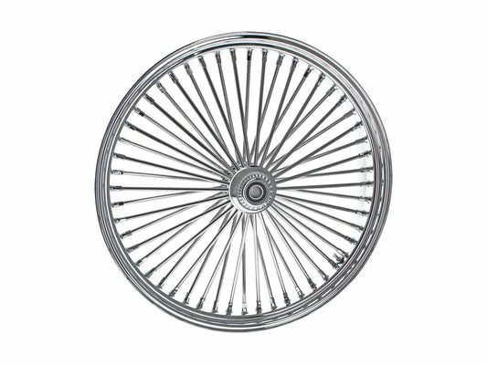 26in. x 3.5in. Mammoth Fat Spoke Front Wheel - Chrome. Fits Softail Heritage 2011up, Deluxe 2011-2020, Slim 2012-2021 & Fatboy 2011-2017