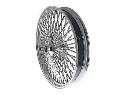23in. x 3.5in. Cali Fat Spoke Front Wheel - Chrome. Fits Softail Heritage 2011up, Deluxe 2011-2020, Slim 2012-2021 & Fatboy 2011-2017