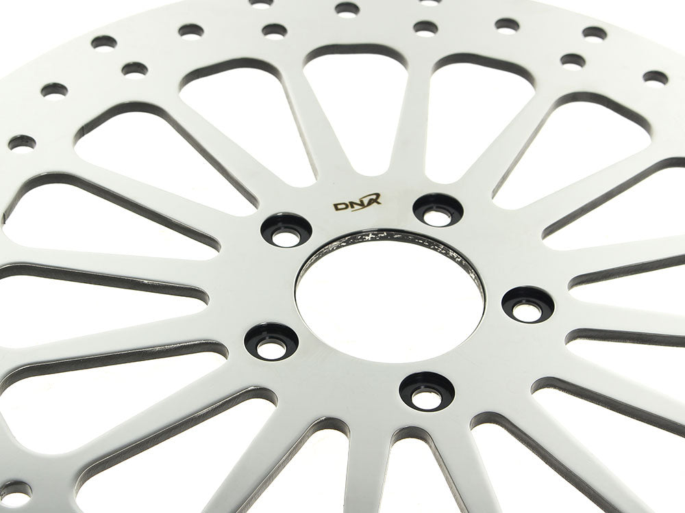 12.6in. Front Super Spoke SS2 Disc Rotor - Polished. Fits Touring 2024up with Custom Wheel and Hub Mounted 320mm Rotors