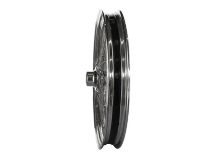 21in. x 2.15in. 40 Spoke Cross Laced Front Wheel - Chrome. Fits Rocker 2008-2011 & Sportster 2008-2021