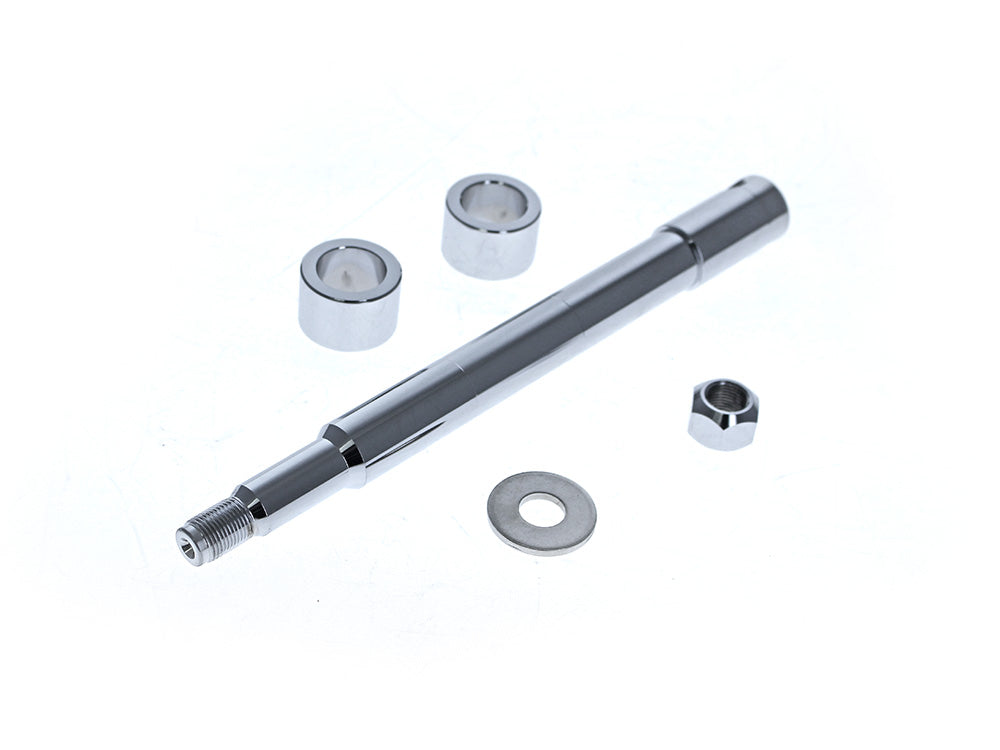 Front Axle Kit. Fits Mid Glide Dyna 2008-2017. The Axle Only Also Fits V-Rod 2008-2017 & Sportster Custom Models 2011-2021 with OEM Mid Glide Front End
