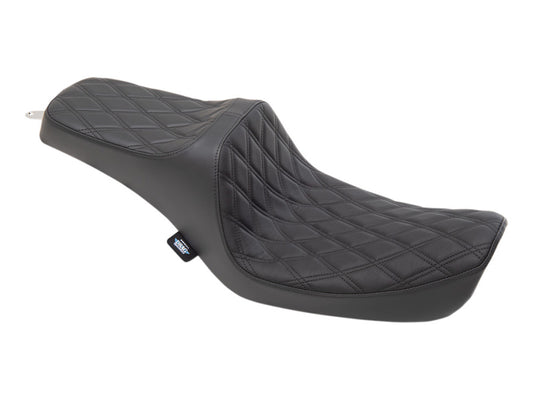 Predator 3 Dual Seat with Black Double Diamond Lattice Stitch. Fits Dyna 1996-2003