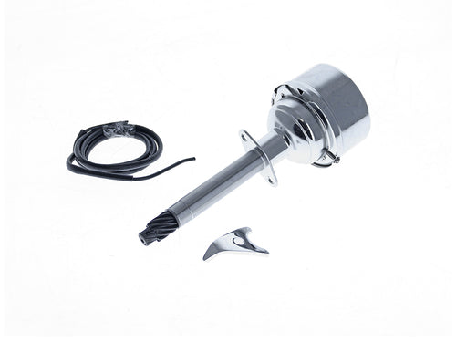Points Style Distributor - Chrome. Fits Pan Head 1948-1965