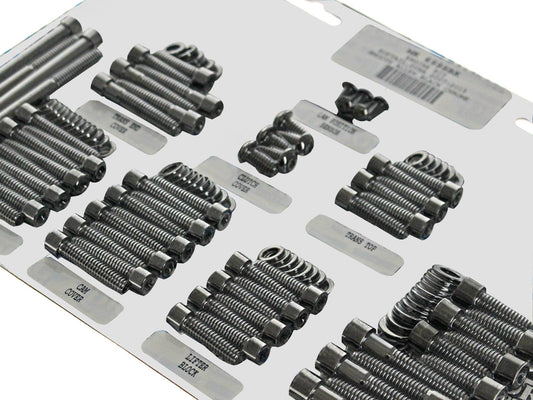 Polished Allen Head Show Bike Kit - Black Chrome. Fits Softail 2007-2017 & Dyna 2006-2017