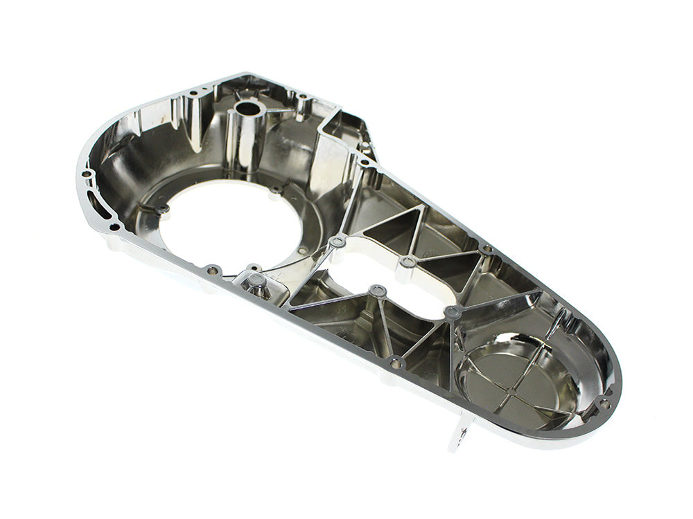 Outer Primary Cover with Running Board Lugs - Chrome. Fits 4Spd FLH 1970-1984