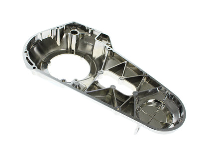 Outer Primary Cover with Running Board Lugs - Chrome. Fits 4Spd FLH 1970-1984