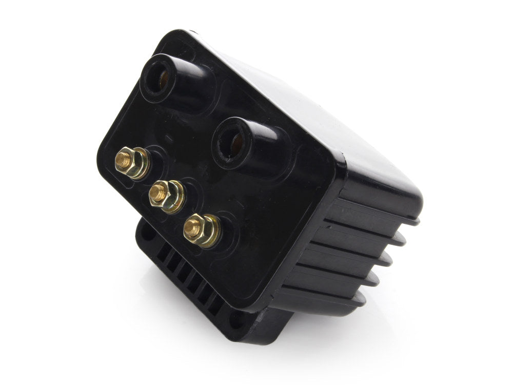 Single Fire Ignition Coil - Black. Fits Big Twin 1970-1999 & Sportster 1971-2003 Models with Upgraded Single Fire Ignition.