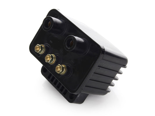 Single Fire Ignition Coil - Black. Fits Big Twin 1970-1999 & Sportster 1971-2003 Models with Upgraded Single Fire Ignition.