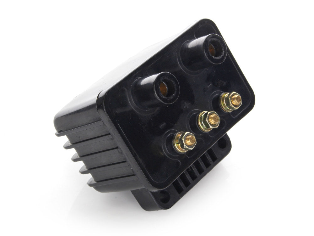 Single Fire Ignition Coil - Black. Fits Big Twin 1970-1999 & Sportster 1971-2003 Models with Upgraded Single Fire Ignition.