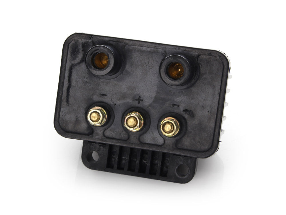 Single Fire Ignition Coil - Black. Fits Big Twin 1970-1999 & Sportster 1971-2003 Models with Upgraded Single Fire Ignition.