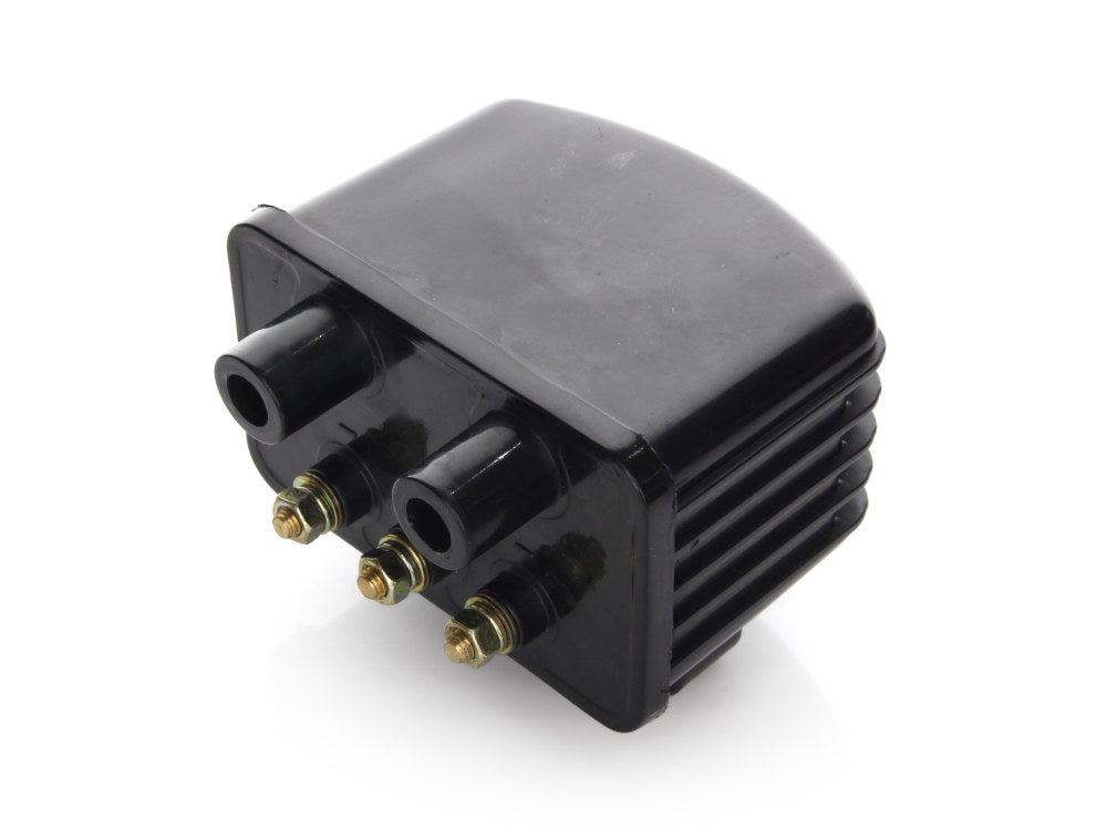 Single Fire Ignition Coil - Black. Fits Big Twin 1970-1999 & Sportster 1971-2003 Models with Upgraded Single Fire Ignition.