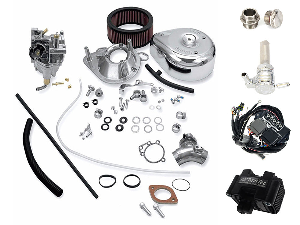 Delphi Fuel Injection to Carb Conversion Kit. Fits Softail & Touring 2001-2003