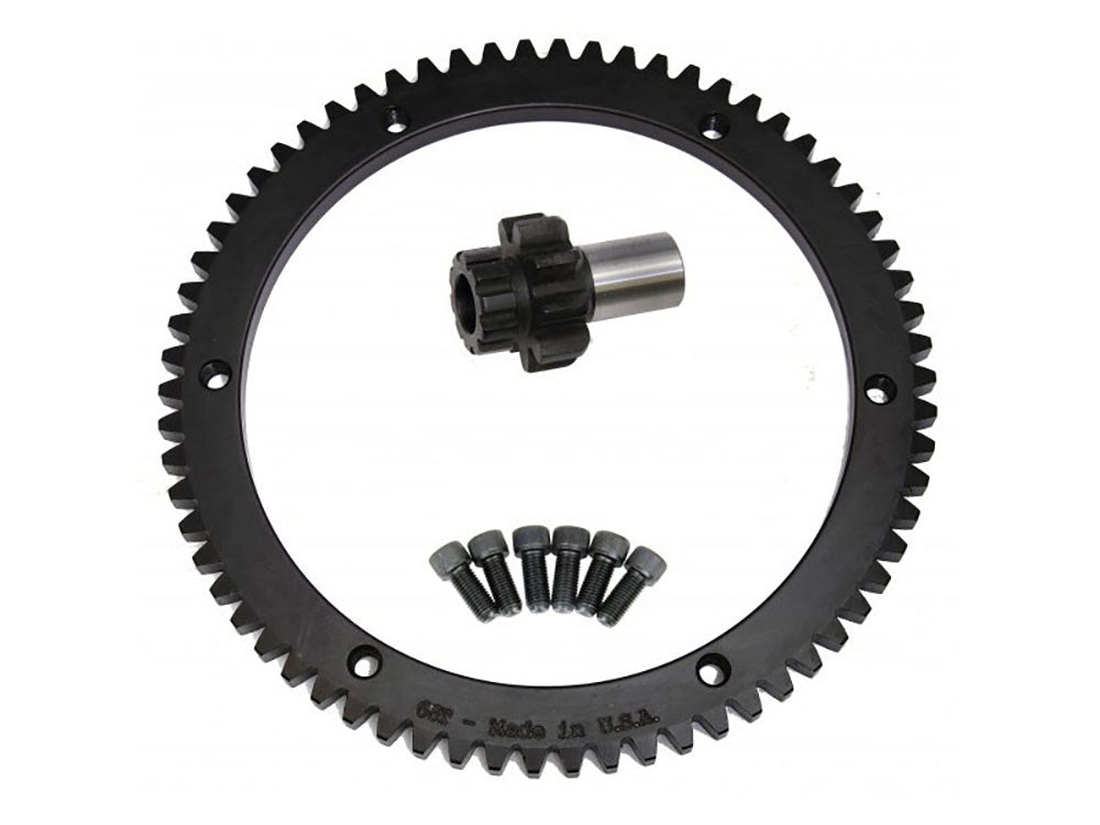 66 Tooth Starter Ring Gear Kit. Fits Dyna 1998-2005, Softail 1998-2006 & Touring 1998-2006