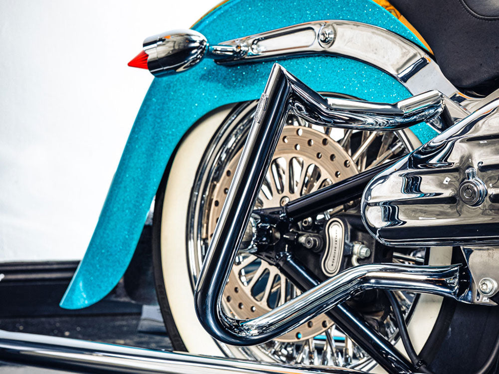 Anarchy Rear Crashbars - Chrome. Fits Softail 2001-2017.