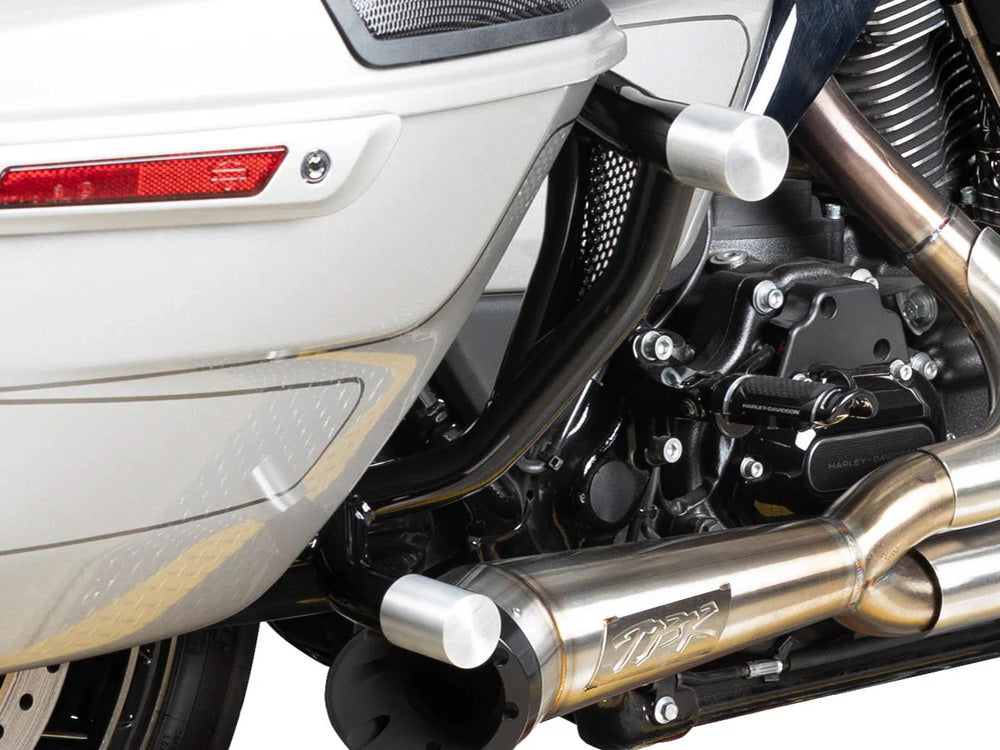 Road Warrior Rear Crashbars - Gloss Black. Fits Touring 2024up