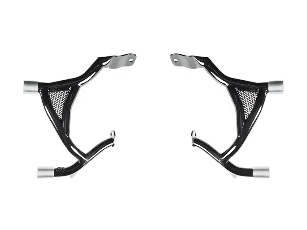 Road Warrior Rear Crashbars - Gloss Black. Fits Touring 2024up