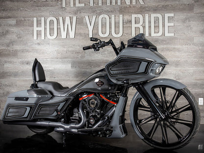 Diablo Sissy Bar Backrest - Gloss Black. Fits Touring 2009up.