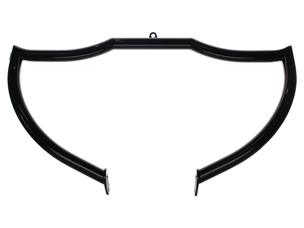 Shield Front Crashbar - Gloss Black. Fits Softail 2001-2017.