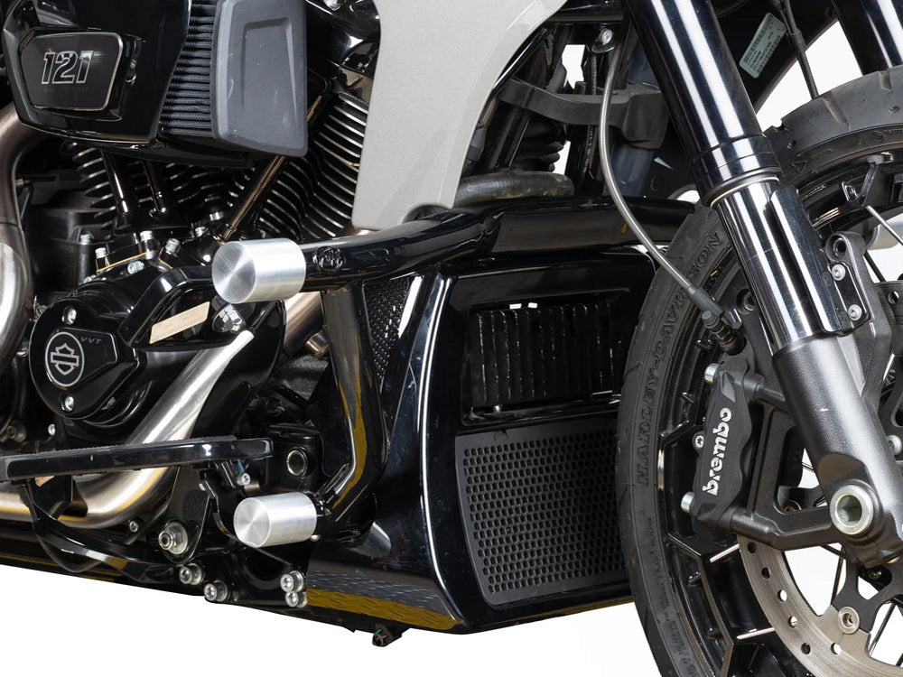 Road Warrior Front Crashbar - Gloss Black. Fits Touring 2009up