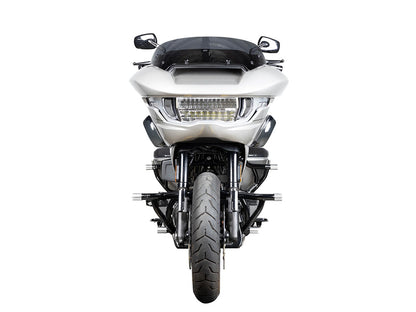 Road Warrior Front Crashbar - Gloss Black. Fits Touring 2009up