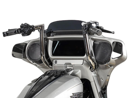 14in. x 1-1/2in. Delta Series Handlebar - Chrome. Fits CVO Street Glide 2023up & Street Glide 2024up