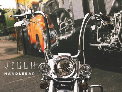16in. x 1-1/2in. Vicla Handlebar - Chrome.