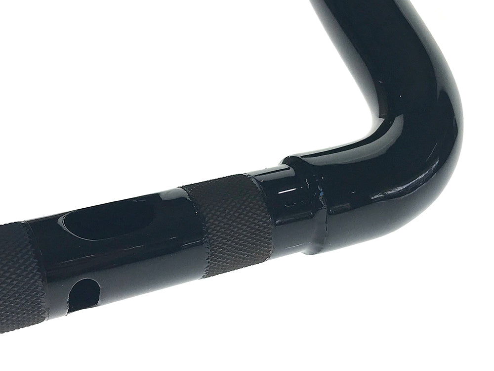 12in. x 1-1/2in. Legacy Rivera Handlebar - Gloss Black. Fits Road Glide 2015-2023