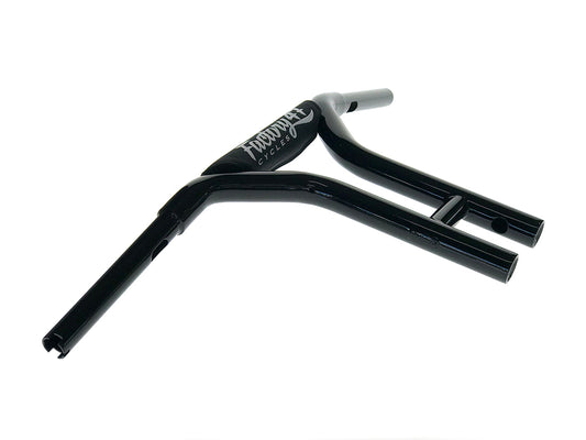 12in. x 1-1/4in. MX47 Straight T-Bar Handlebar - Gloss Black.