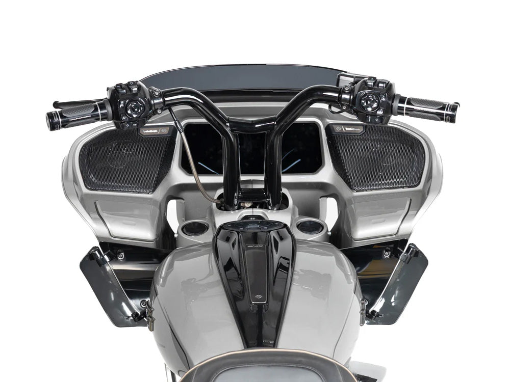 14in. x 1-1/2in. Factory Racing Straight T-Bar Handlebar - Gloss Black. Fits CVO Road Glide 2023up & Road Glide 2024up