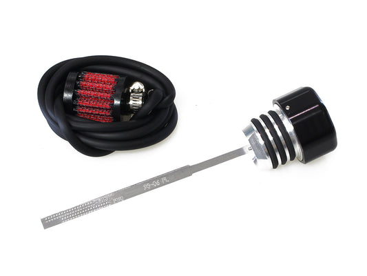 Vented Dipstick - Black. Fits Touring 1993-2006.