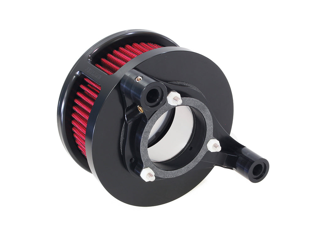 BA Air Cleaner Kit - Black with Clear Cover. Fits Touring 2017-2024 & Softail 2018-2024