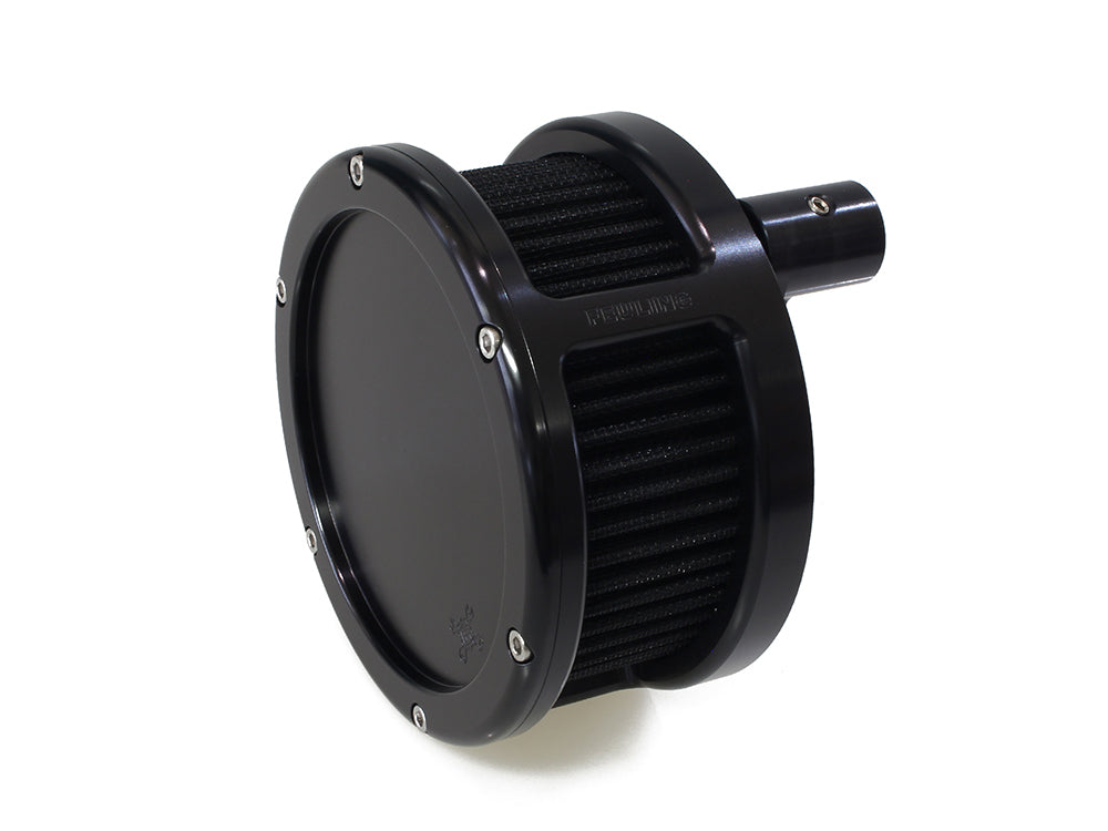 BA Air Cleaner Kit - Black with Solid Cover. Fits Touring 2017-2024 & Softail 2018-2024