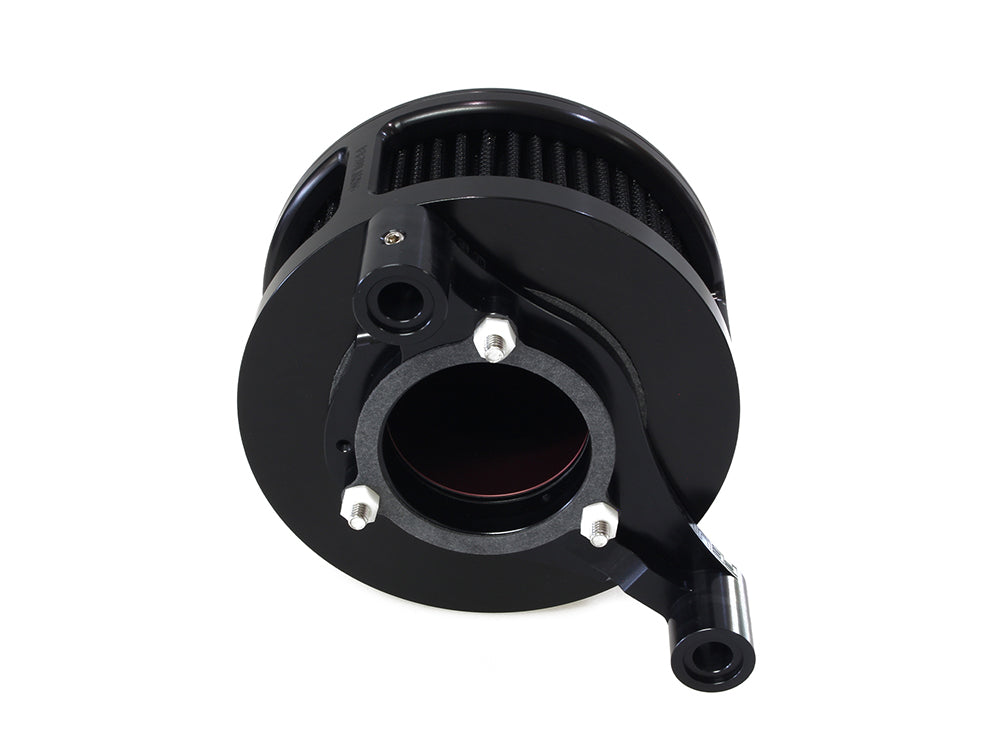 BA Air Cleaner Kit - Black with Solid Cover. Fits Touring 2017-2024 & Softail 2018-2024