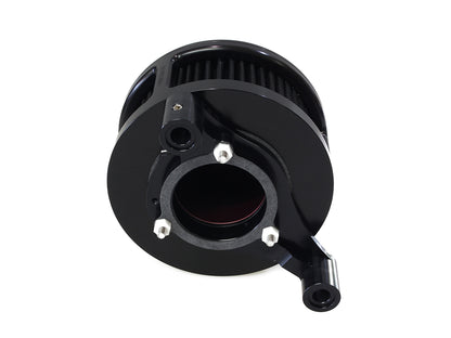 BA Air Cleaner Kit - Black with Solid Cover. Fits Touring 2017-2024 & Softail 2018-2024