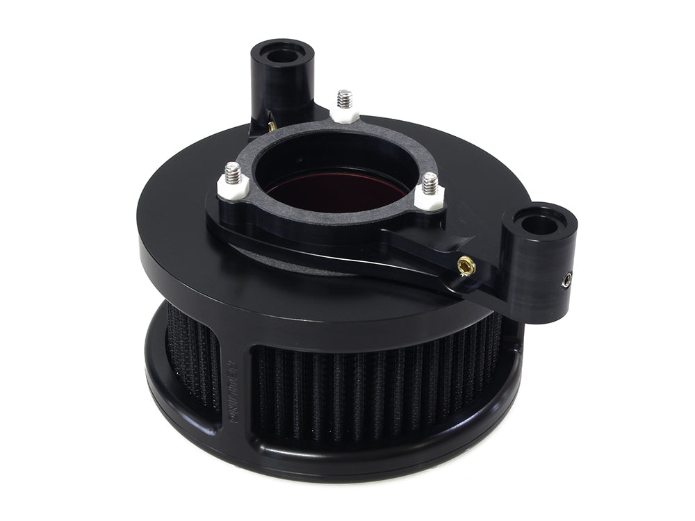 BA Air Cleaner Kit - Black with Solid Cover. Fits Touring 2017-2024 & Softail 2018-2024