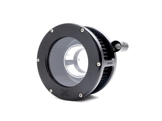 BA Air Cleaner Kit - Black with Clear Cover. Fits Touring 2008-2016, Softail 2016-2017, CVO Softail 2011-2017 & Dyna Low Rider S 2016-2017 with Throttle-by-Wire