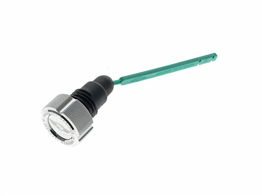 Magnetic Engine Oil Dipstick - Silver. Fits Dyna 2006-2017