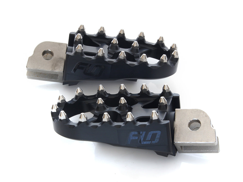 V2 MX Footpegs - Black. Fits Softail 2018up Front Rider