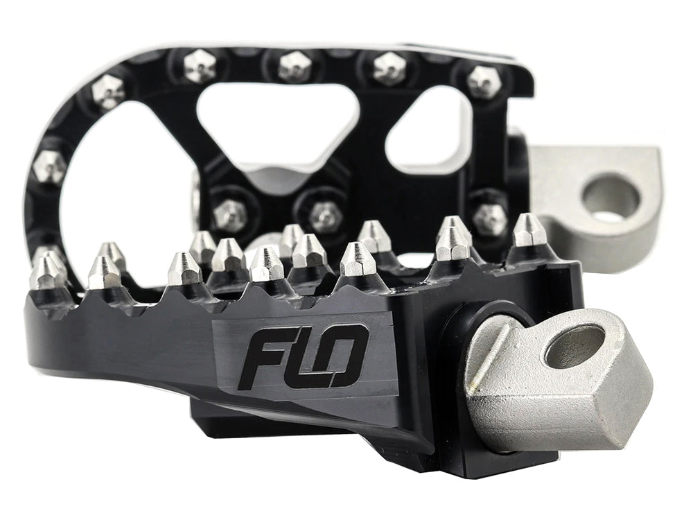 V2 MX Footpegs with HD Male Mount - Black.