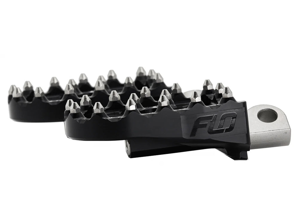 V2 MX Footpegs with HD Male Mount - Black.