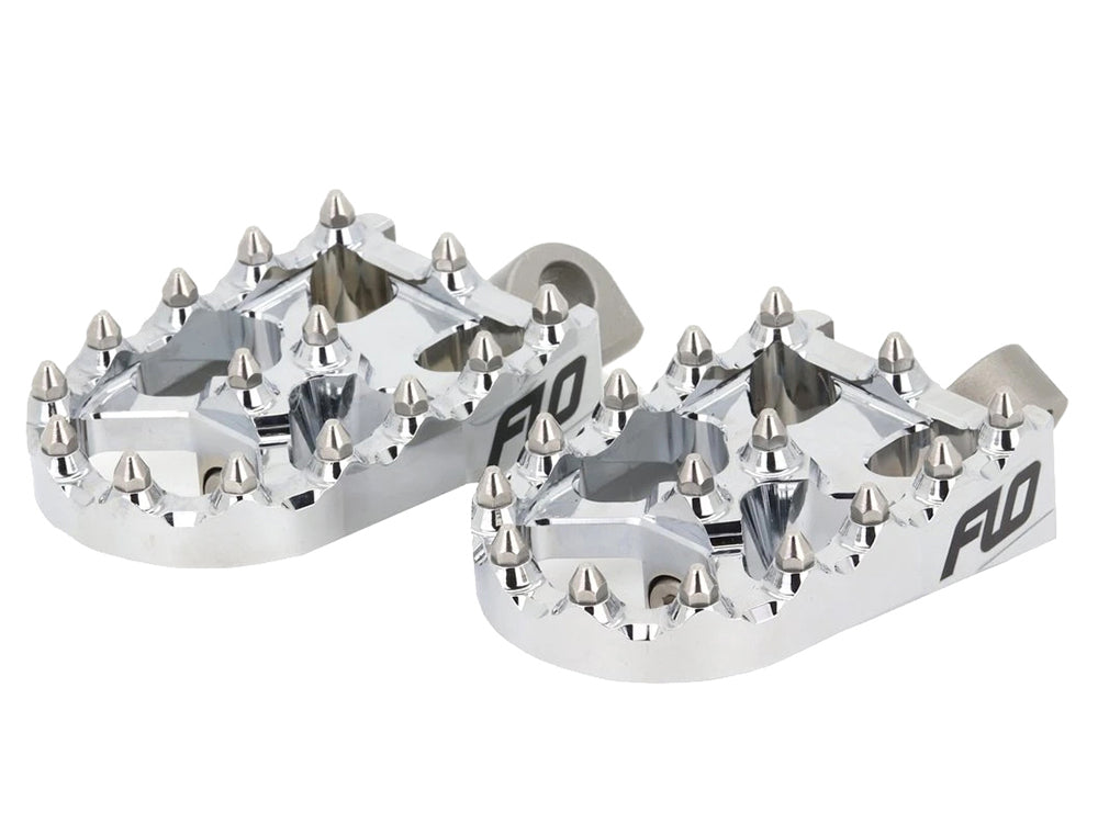 V2 MX Footpegs with HD Male Mount - Chrome.