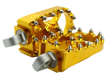 V2 MX Footpegs with HD Male Mount - Gold.