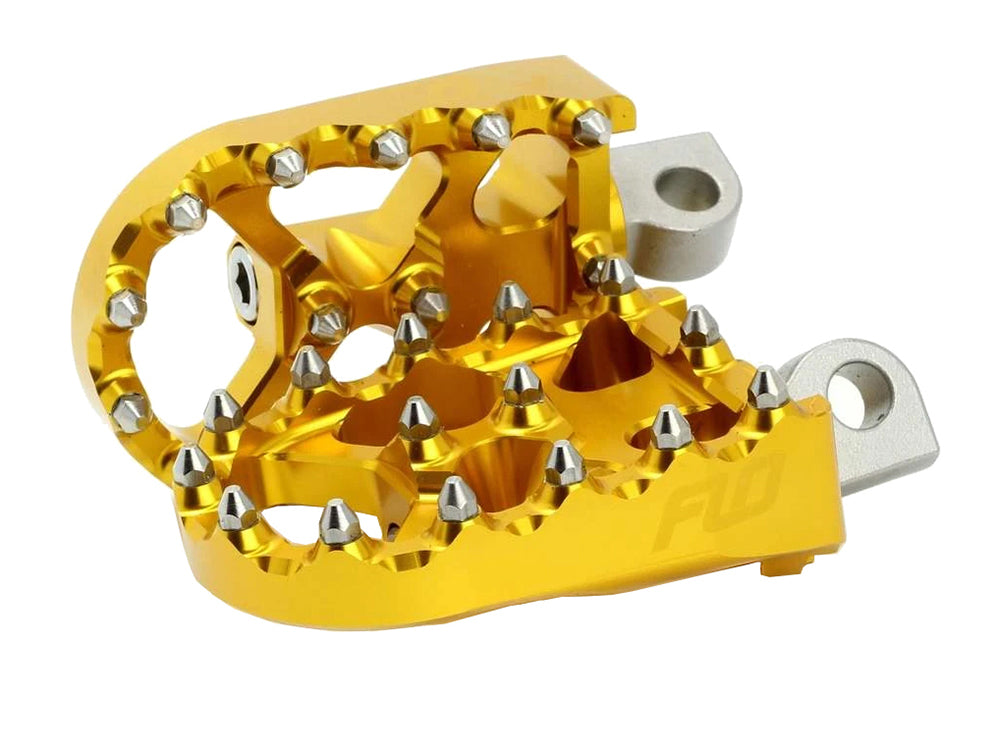 V2 MX Footpegs with HD Male Mount - Gold.