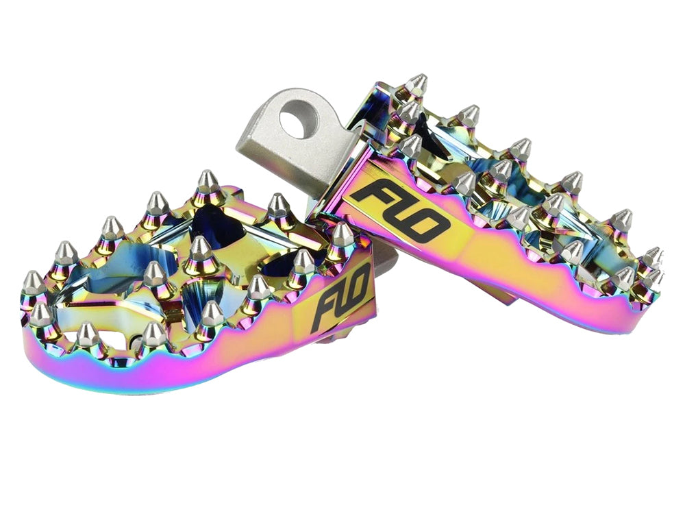 V2 MX Footpegs with HD Male Mount - Jet Fuel.